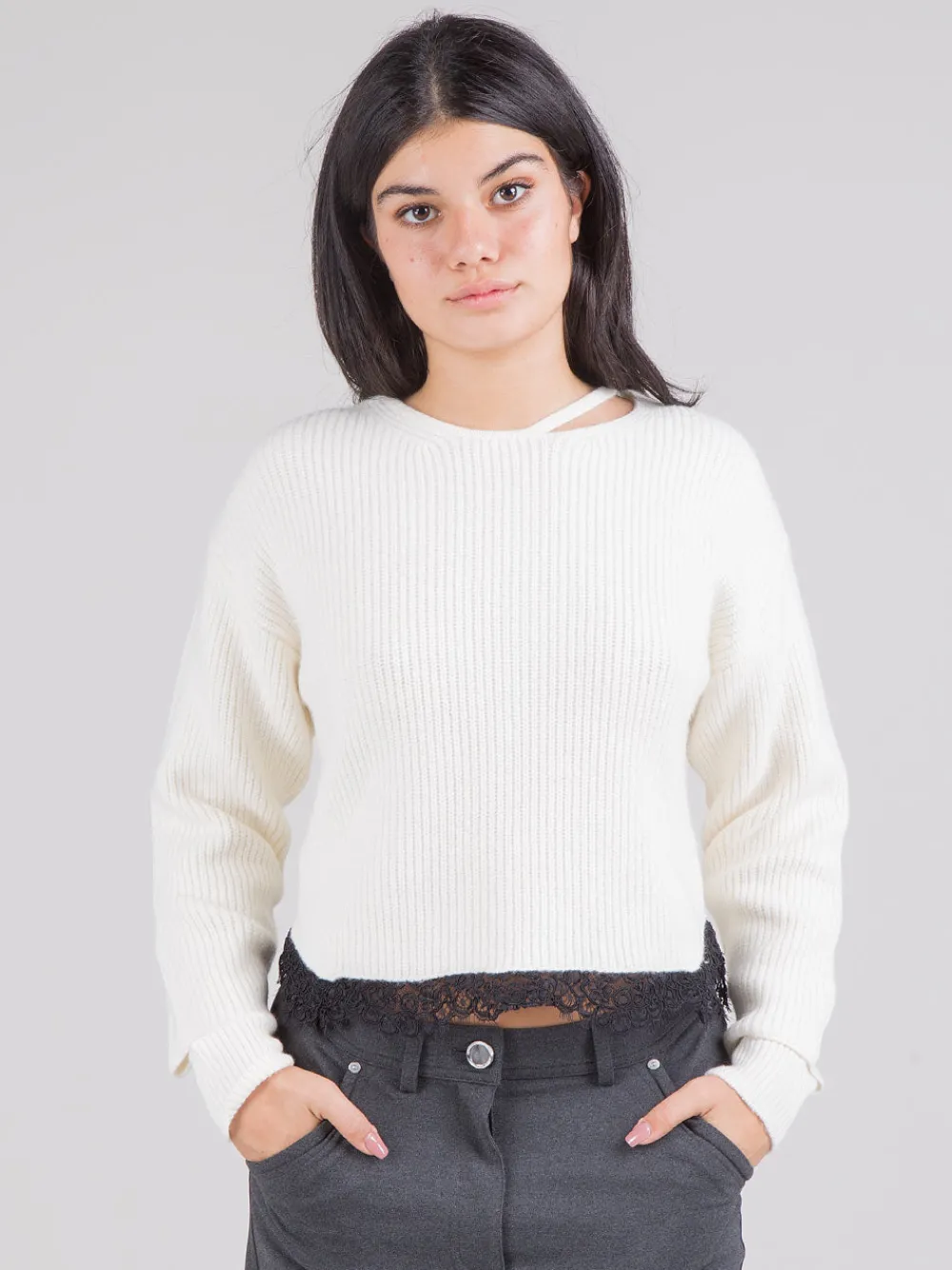 Maglia con pizzo | PINKO Sale