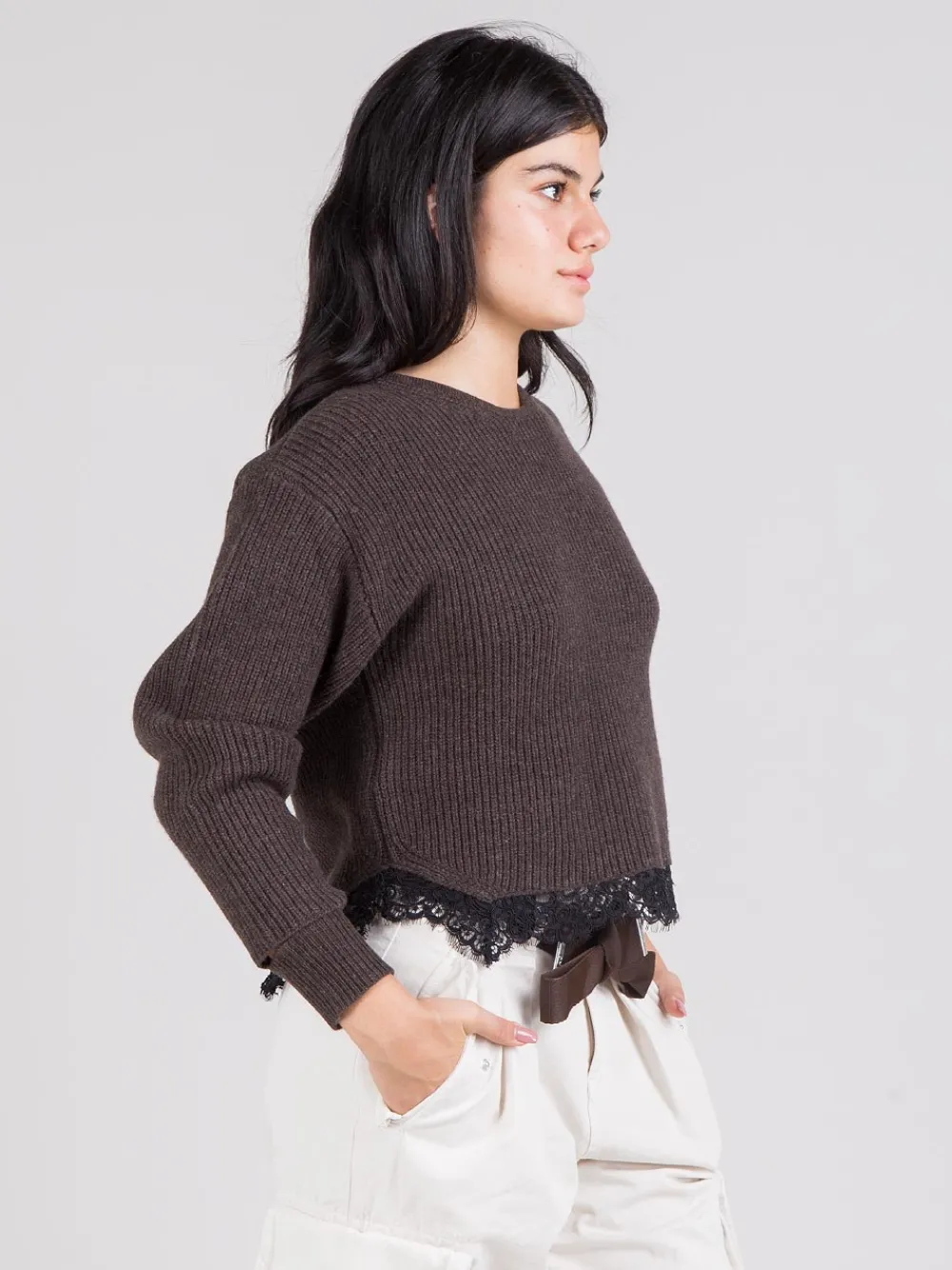 Maglia con pizzo | PINKO Fashion