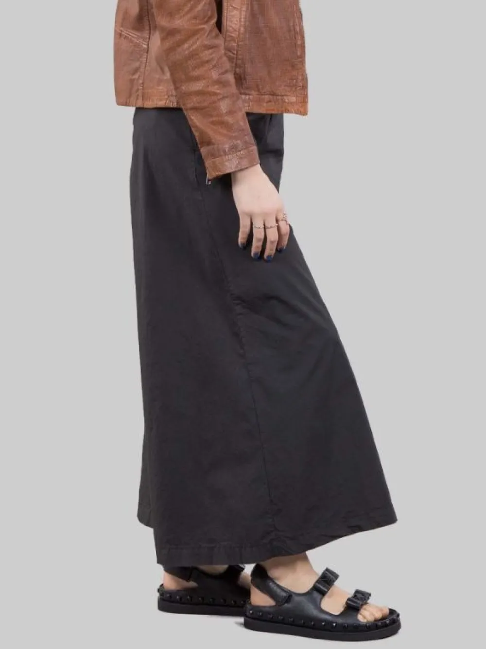 MAXI PANTALONI ELLE IN COTONE ELASTICIZZATO CON GAMBE AMPIE | I LOVE MP Hot