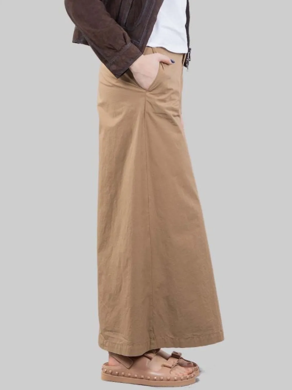 MAXI PANTALONI ELLE IN COTONE ELASTICIZZATO CON GAMBE AMPIE | I LOVE MP Discount