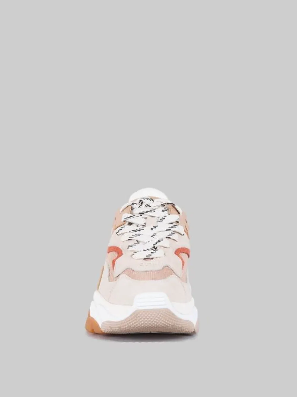 MAXI SNEAKER ADDICT IN PELLE E TELA E MARRONE ARAGON | ASH Best