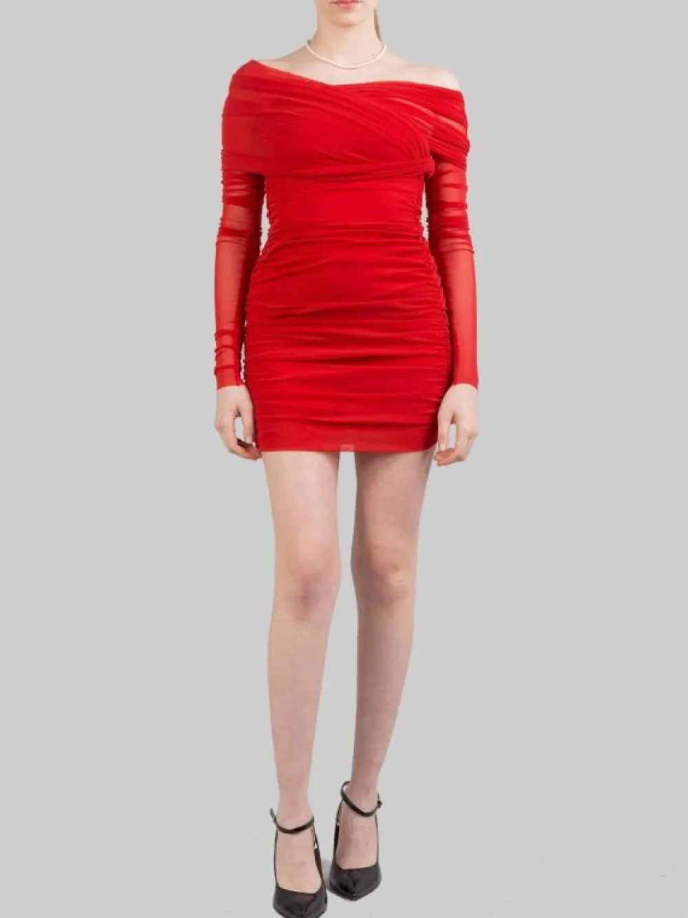 MINI ABITO IN TULLE ELASTICIZZATO | PHILOSOPHY DI LORENZO SERAFINI New