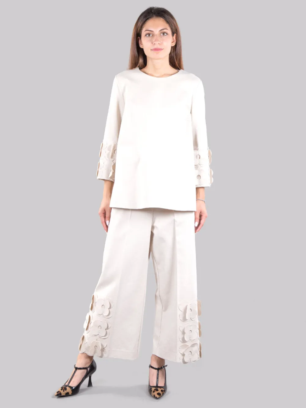 Pantaloni con fiori | MEIMEIJ Clearance
