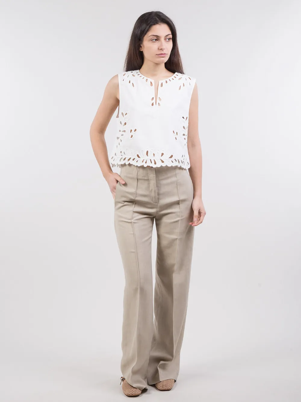 Pantaloni in crêpe | SEVENTY Fashion