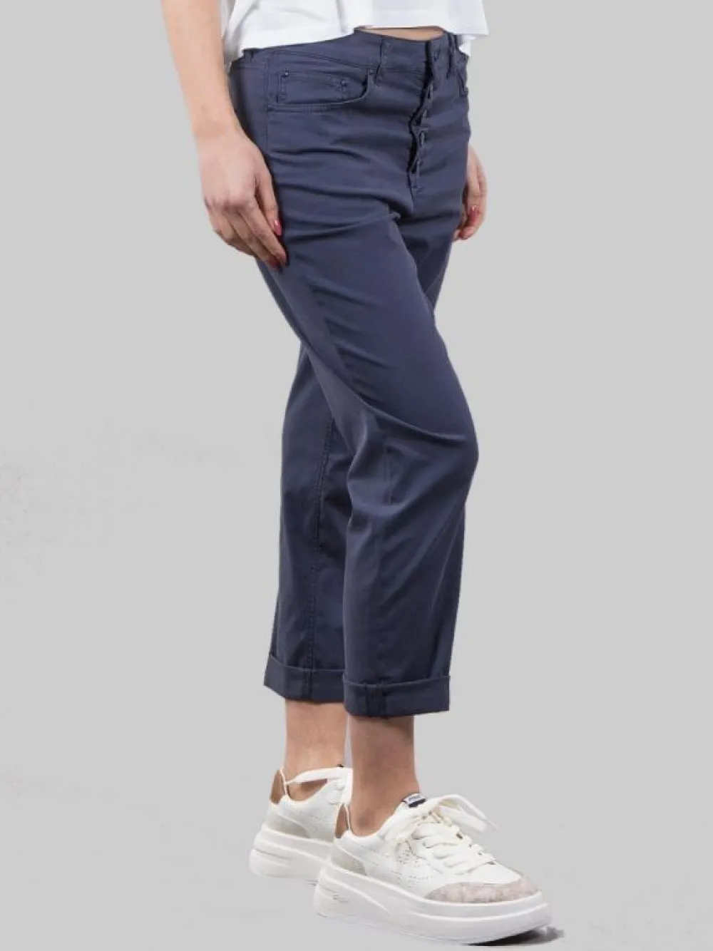 PANTALONI KOONS LOOSE FIT CON BOTTONI GIOIELLO | DONDUP Sale