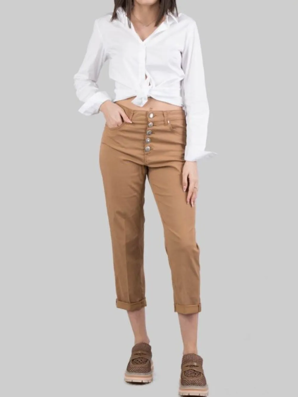 PANTALONI KOONS CON BOTTONI GIOIELLO | DONDUP Discount
