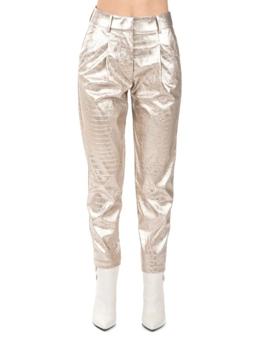 PANTALONI ZELMA IN ECOPELLE STAMPA COCCO | ANIYE BY New