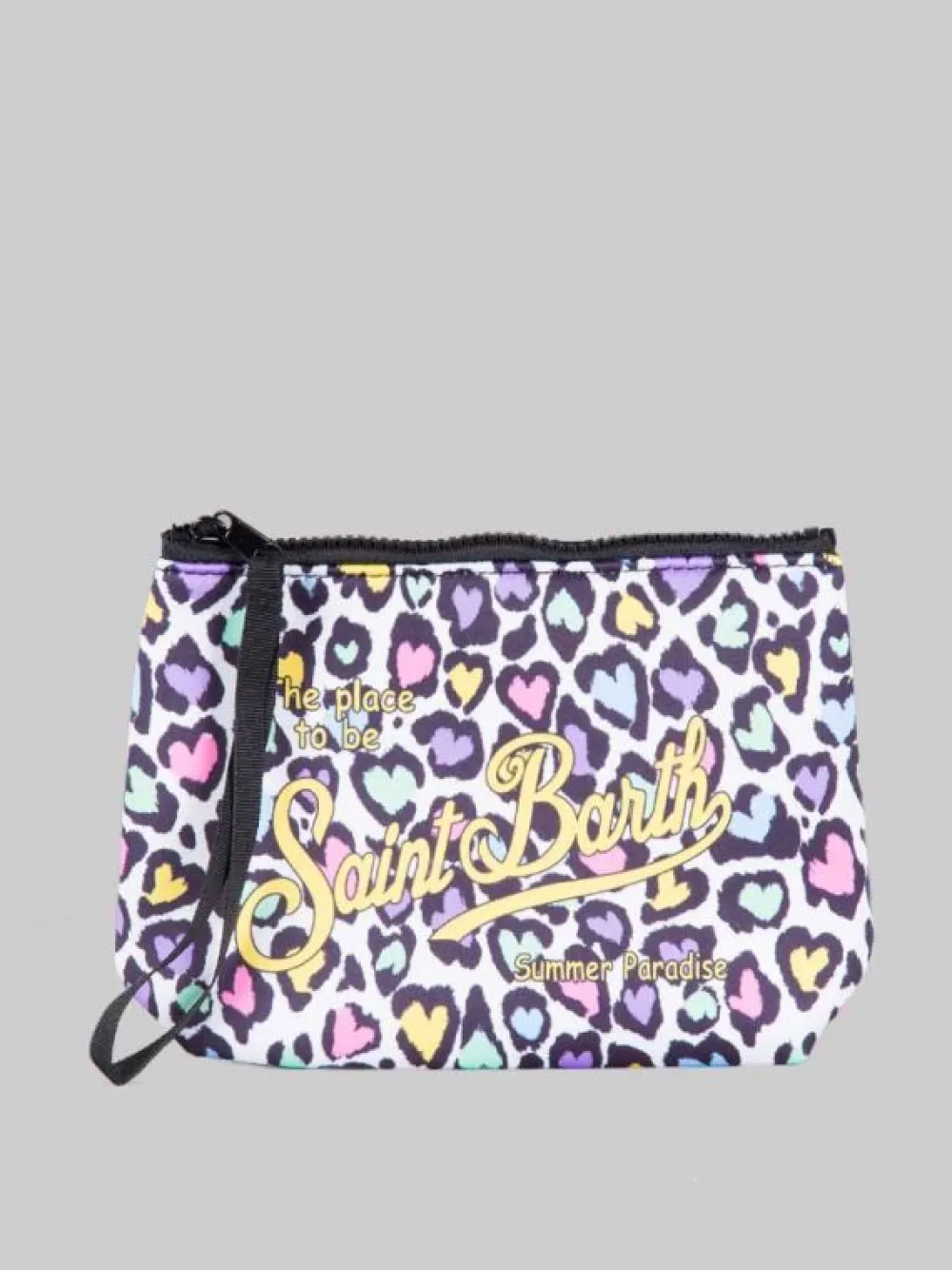 POCHETTE ALINE IN SCUBA A CUORI MULTICOLORE | MC2 SAINT BARTH Fashion
