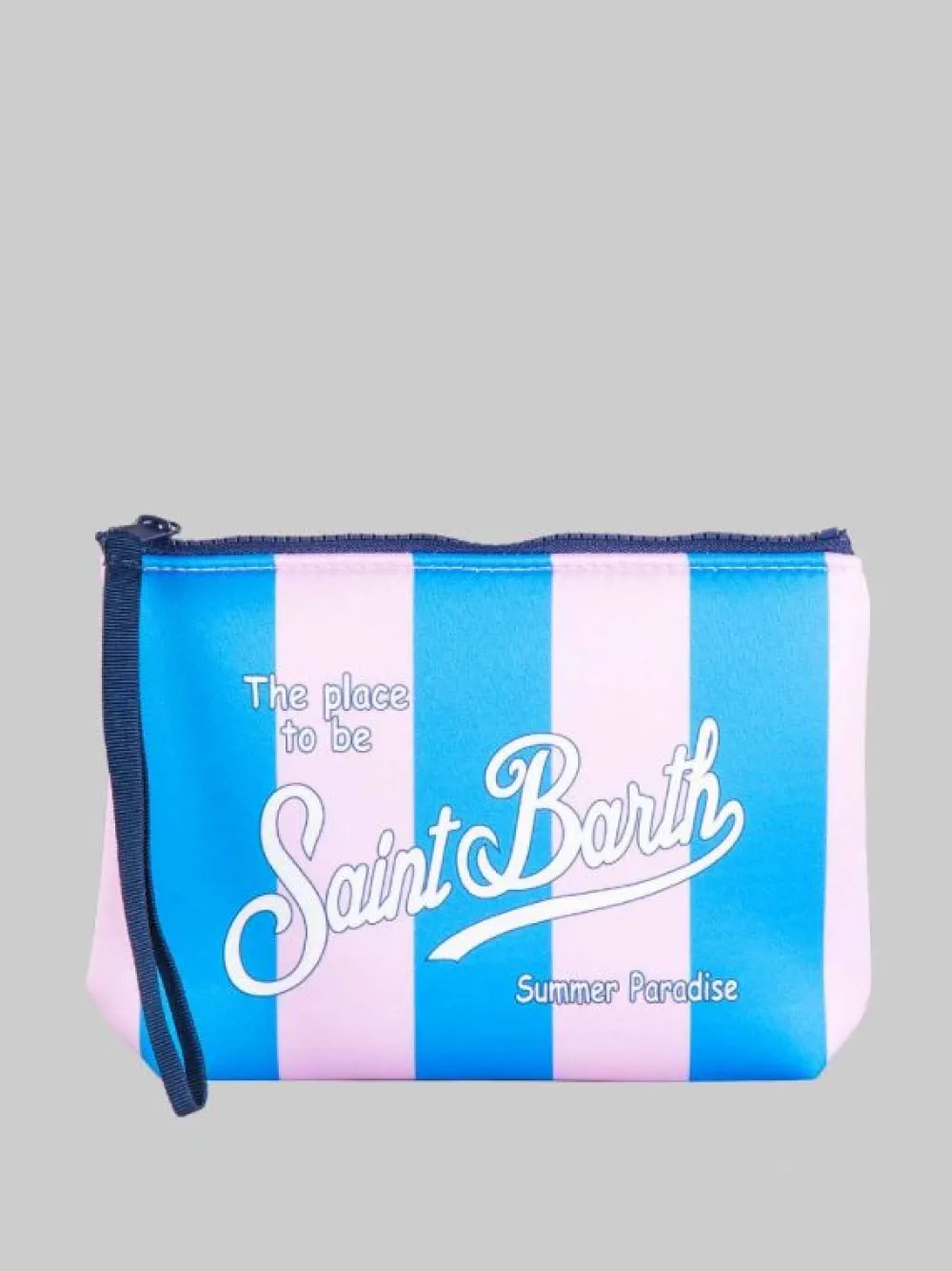 POCHETTE ALINE IN SCUBA A RIGHE AZZURRO E ROSA | MC2 SAINT BARTH Best