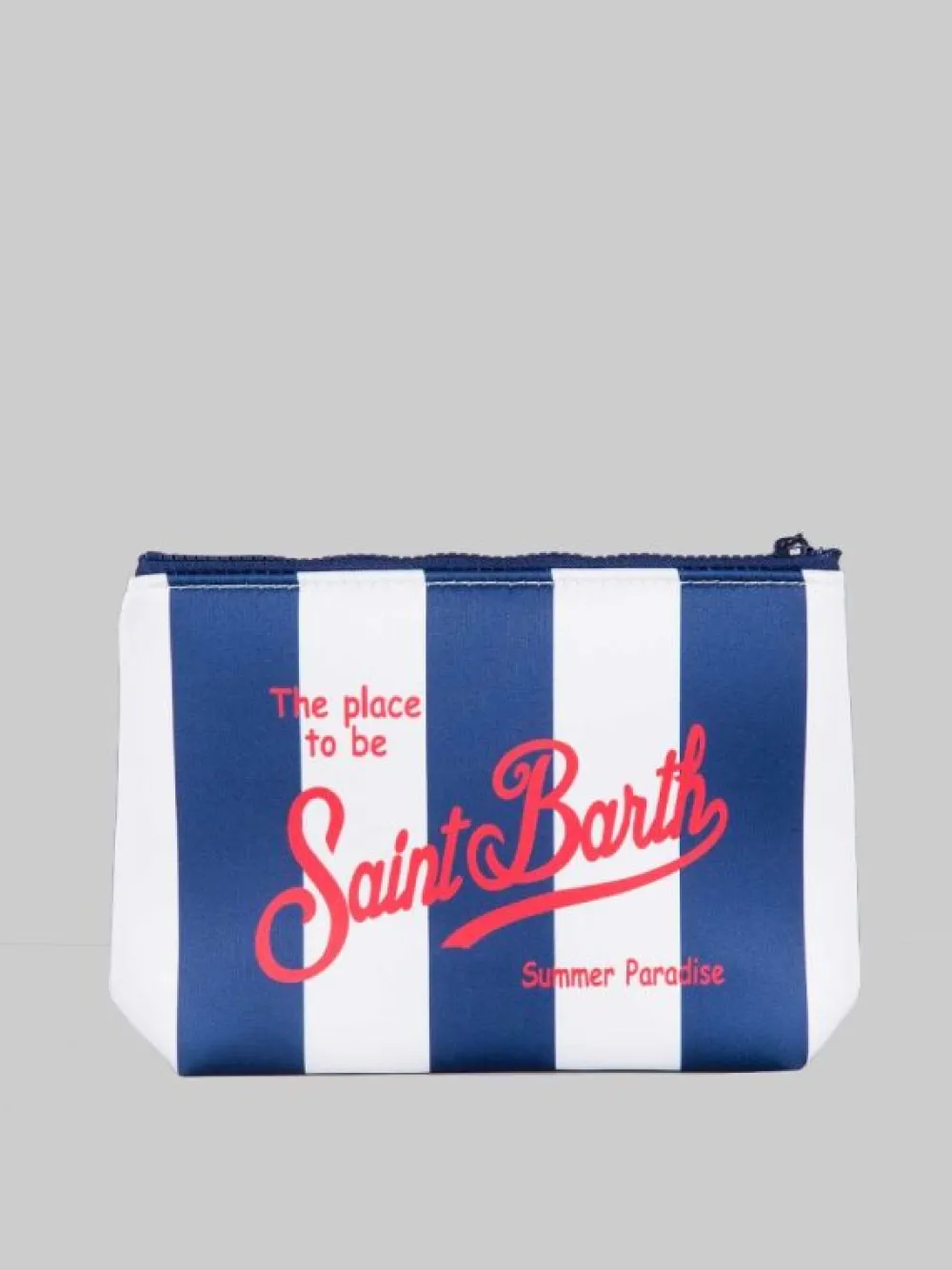 POCHETTE ALINE IN SCUBA A RIGHE BIANCA E BLU | MC2 SAINT BARTH Online