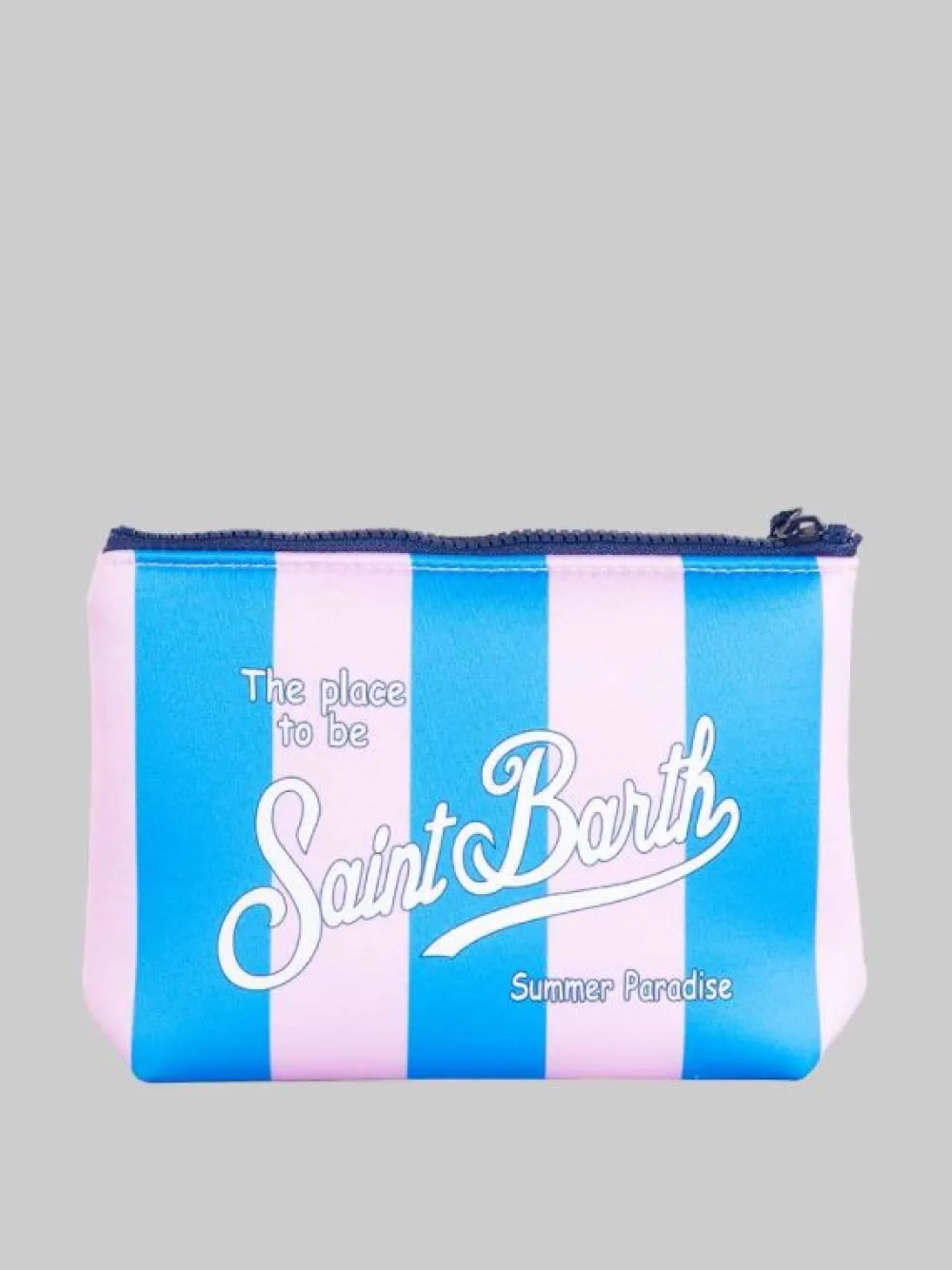 POCHETTE ALINE IN SCUBA A RIGHE AZZURRO E ROSA | MC2 SAINT BARTH Best