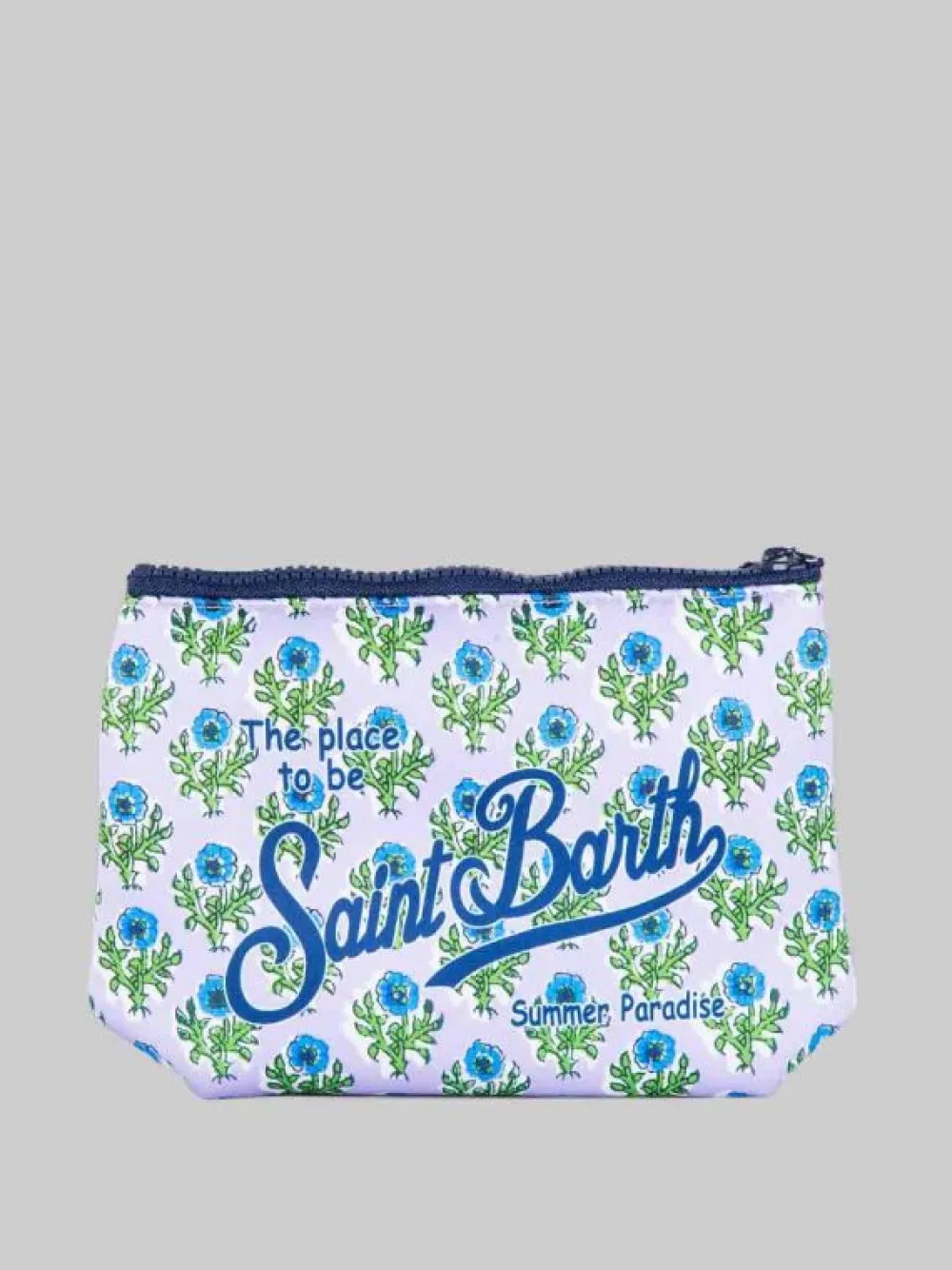 POCHETTE IN SCUBA A FANTASIA FLOREALE SU FONDO LILLA | MC2 SAINT BARTH Sale