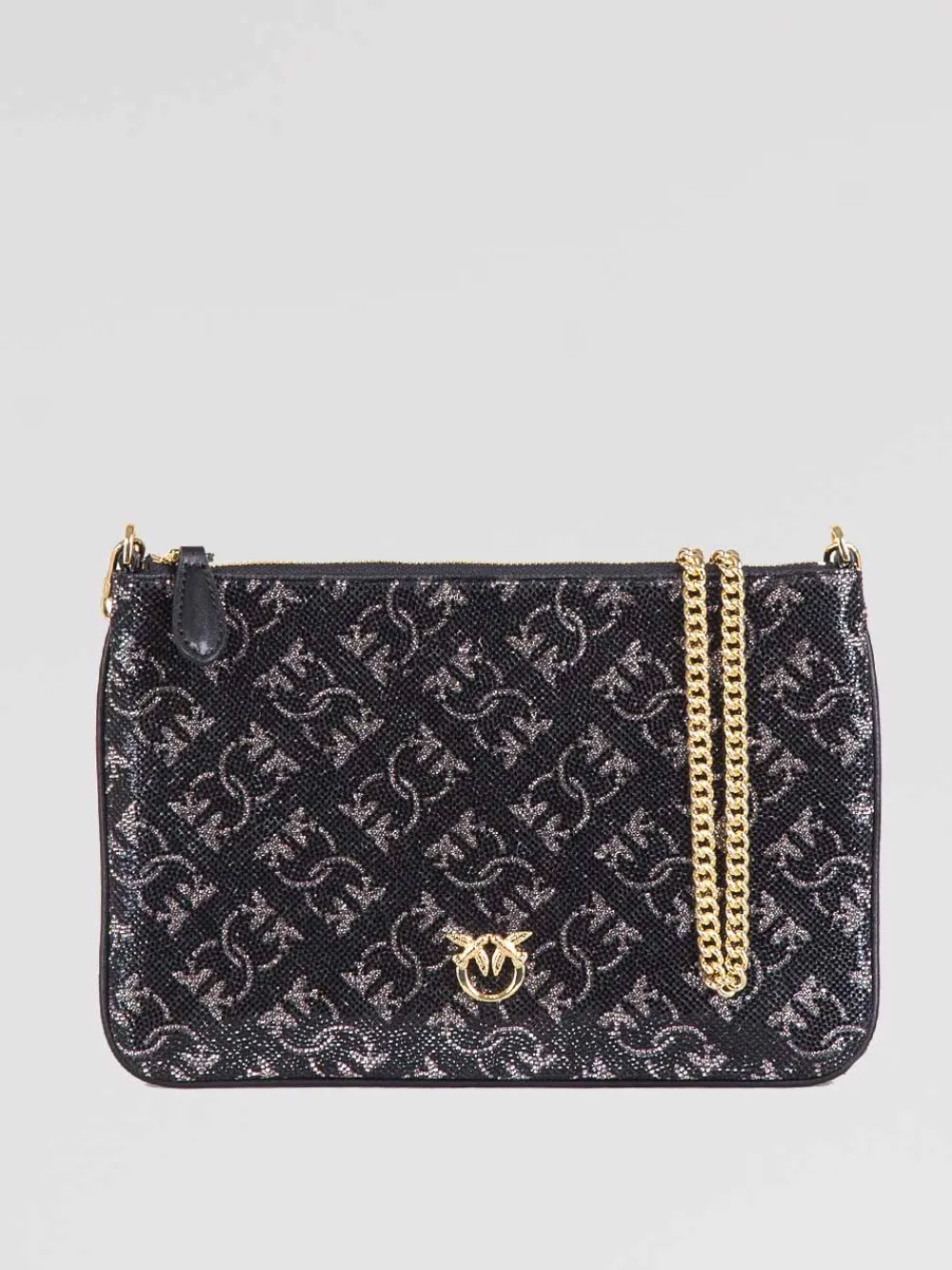Pochette monogram strass | PINKO Online