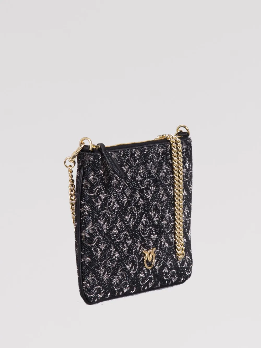 Pochette monogram strass | PINKO Online
