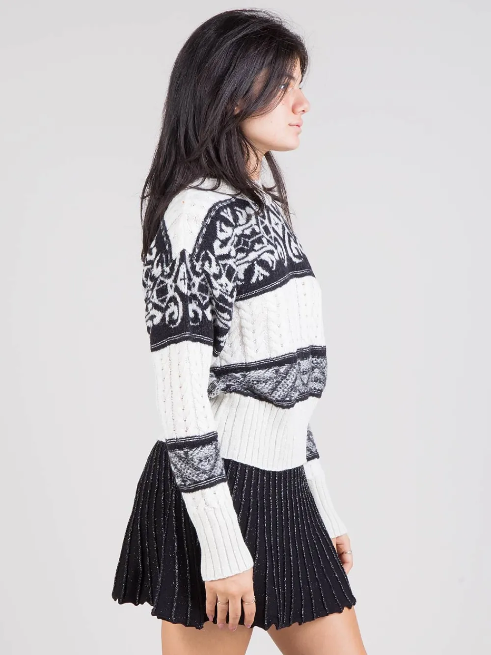 Pullover trecce e jaquard | AKEP Sale
