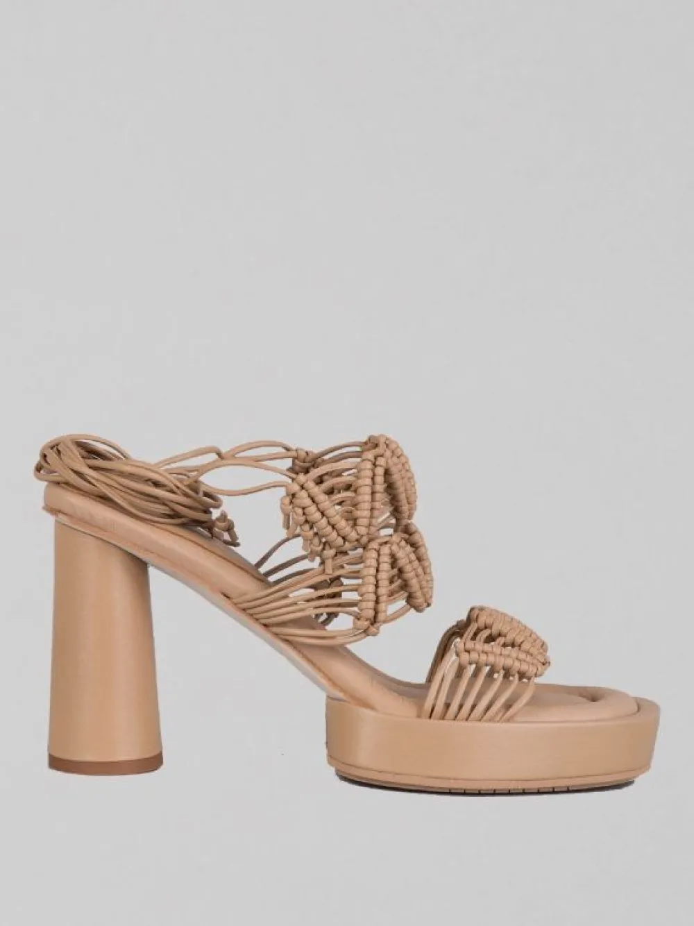 SANDALI ALTI IN PELLE INTRECCIATA | PALOMA BARCELÒ Sale