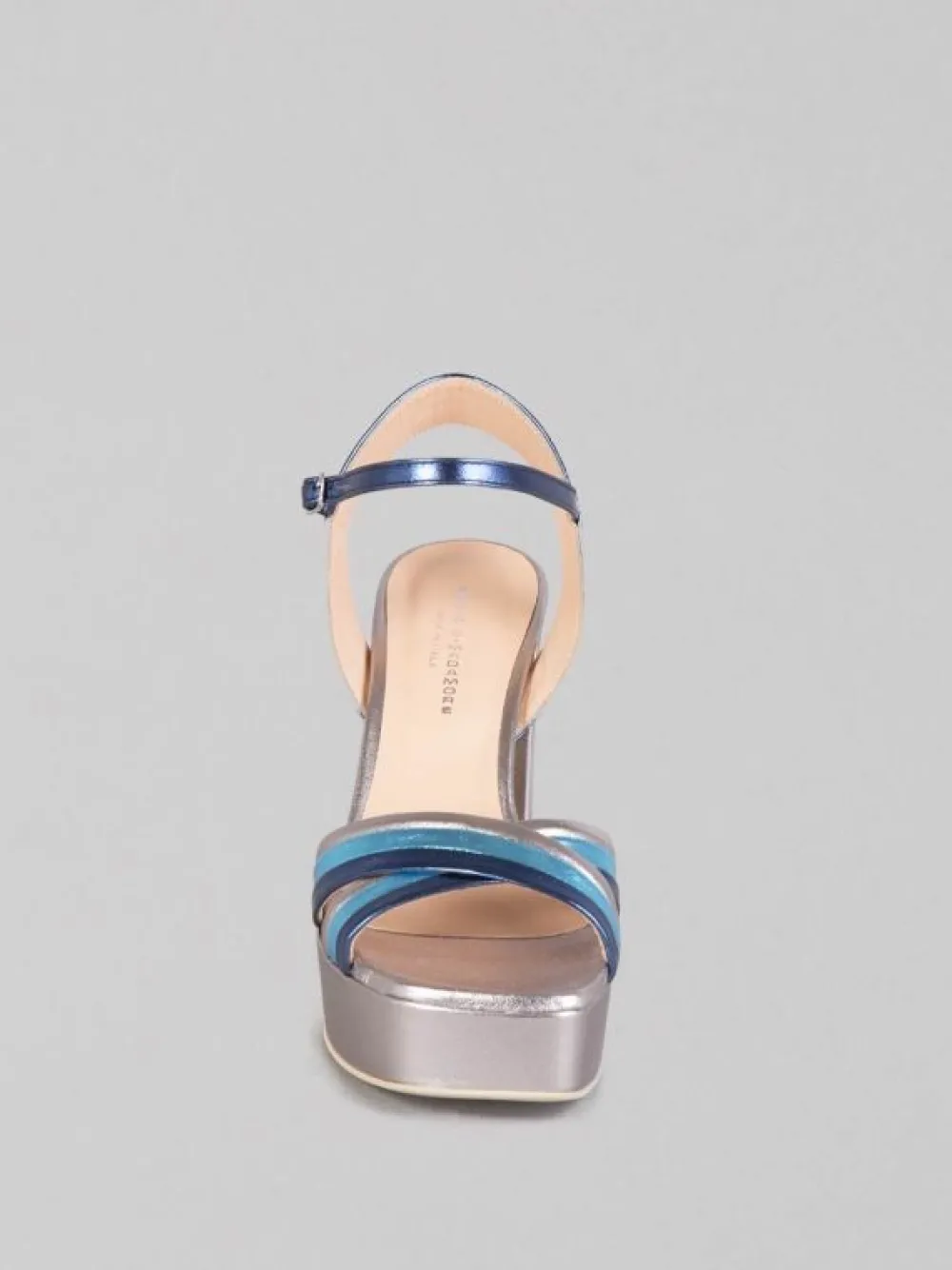 SANDALI IN PELLE LAMINATA MULTICOLORE | SERGIO CIMADAMORE Online
