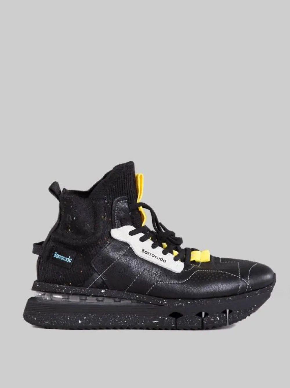 SNEAKER NIKHO NERE IN TESSUTO ELASTICIZZATO E PELLE | BARRACUDA Discount