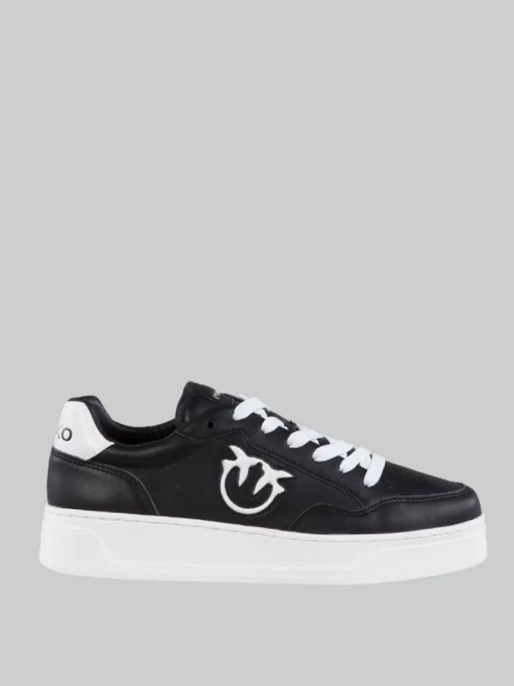 SNEAKERS BONDY IN PELLE NERE CON LOGO "LOVE BIRDS" | PINKO Fashion