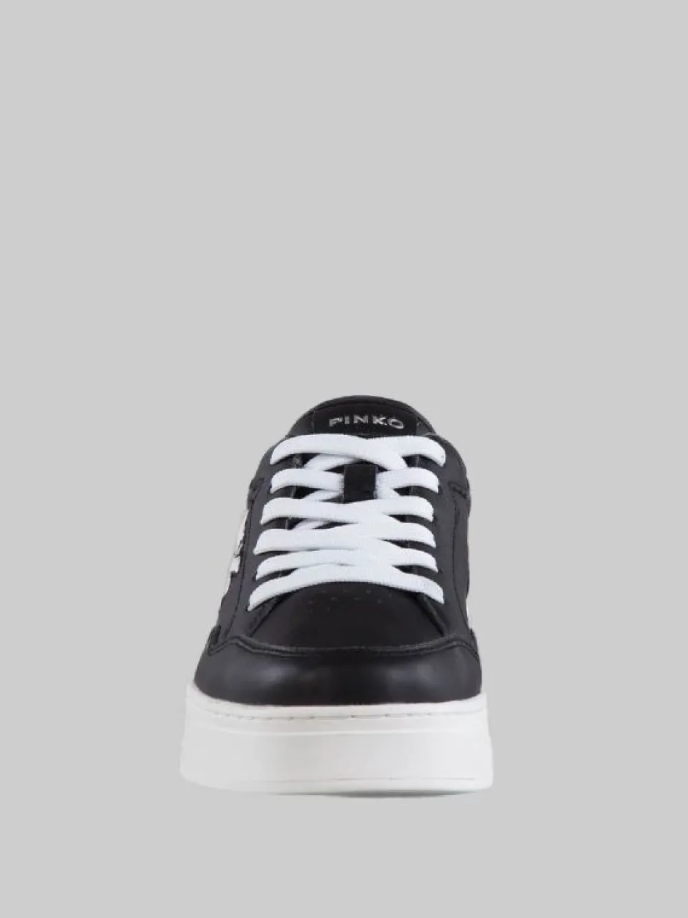 SNEAKERS BONDY IN PELLE NERE CON LOGO "LOVE BIRDS" | PINKO Fashion