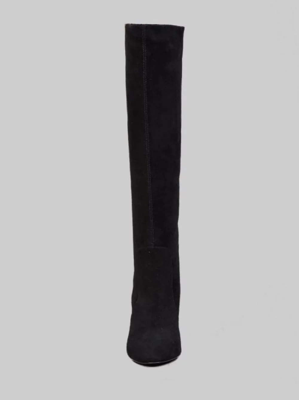 STIVALI NERI IN PELLE SCAMOSCIATA VELOUR CON "V" ORO | VIA ROMA 15 Sale