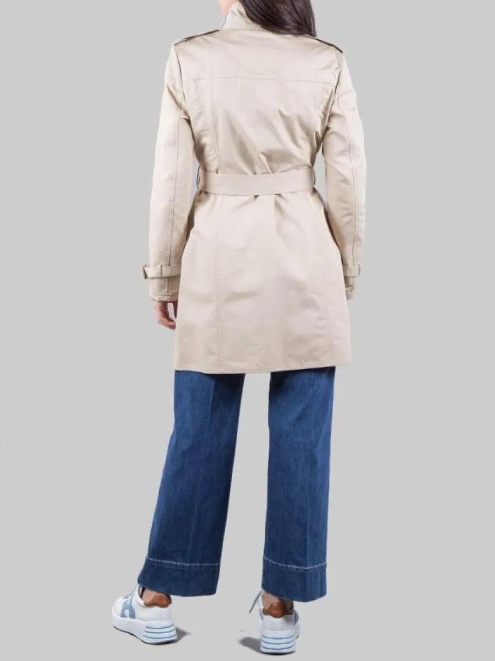 TRENCH VIRGINIA IN COTONE CON CINTURA IN VITA | FAY Online