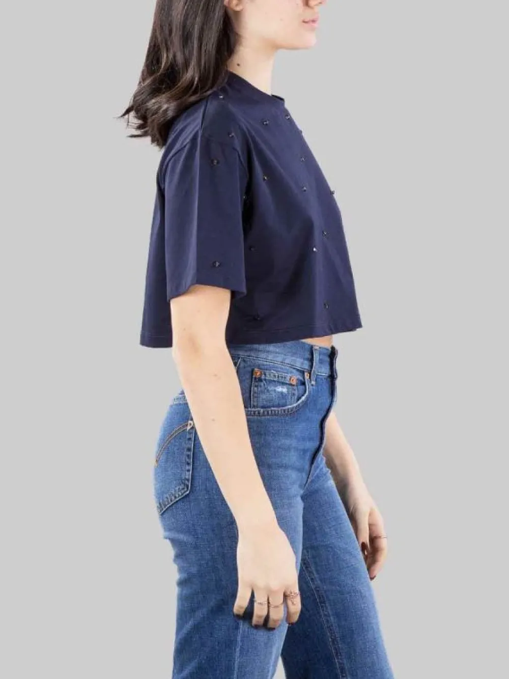 T-SHIRT CORTA CON PUNTI LUCE | DONDUP Discount
