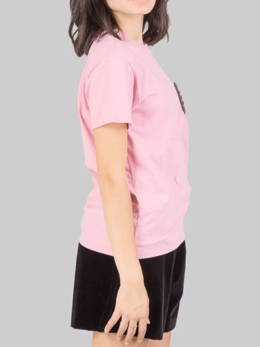 T-SHIRT EMILIE GIROCOLLO CON TASCHINO IN CROCHET A FANTASIA- | MC2 SAINT BARTH Fashion