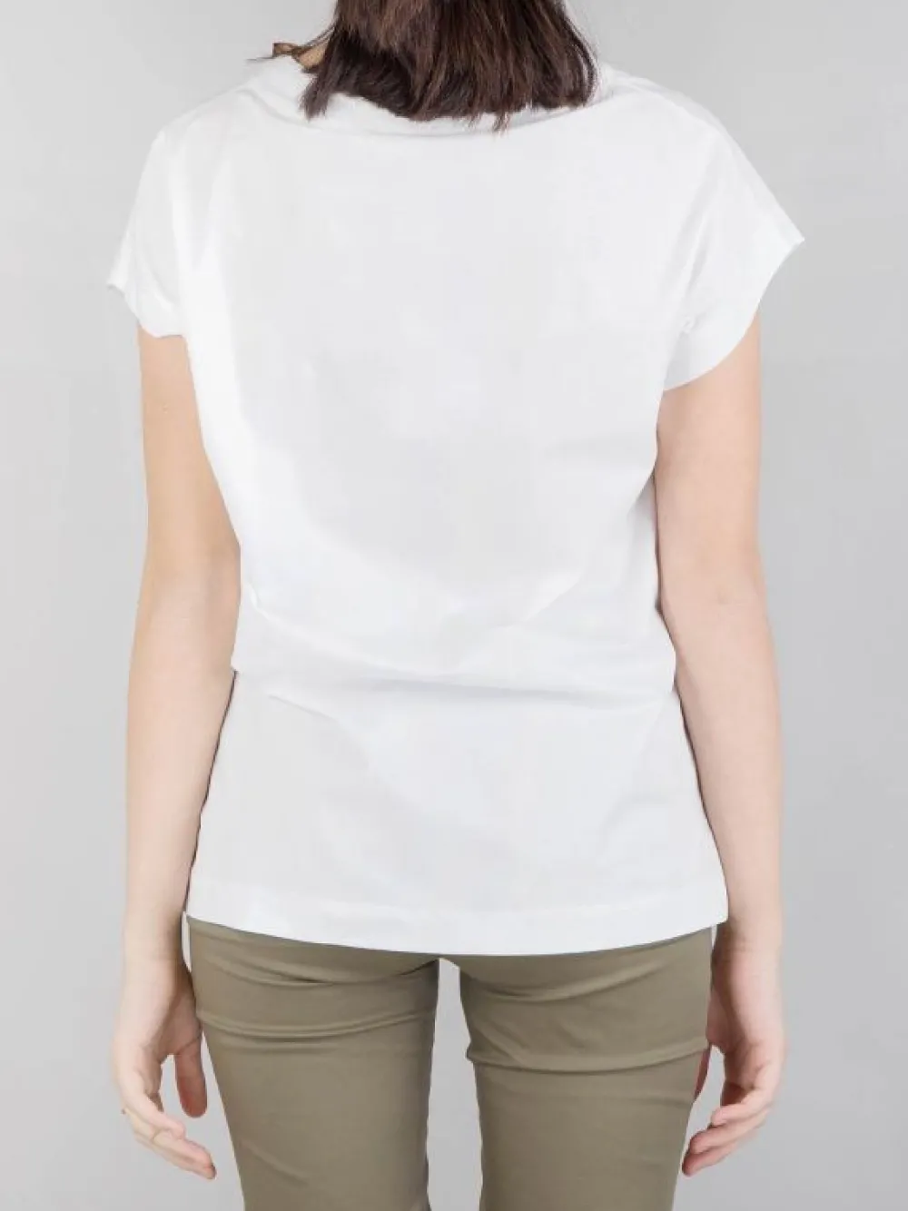 T-SHIRT IN JERSEY CON FOULARD | HERNO New