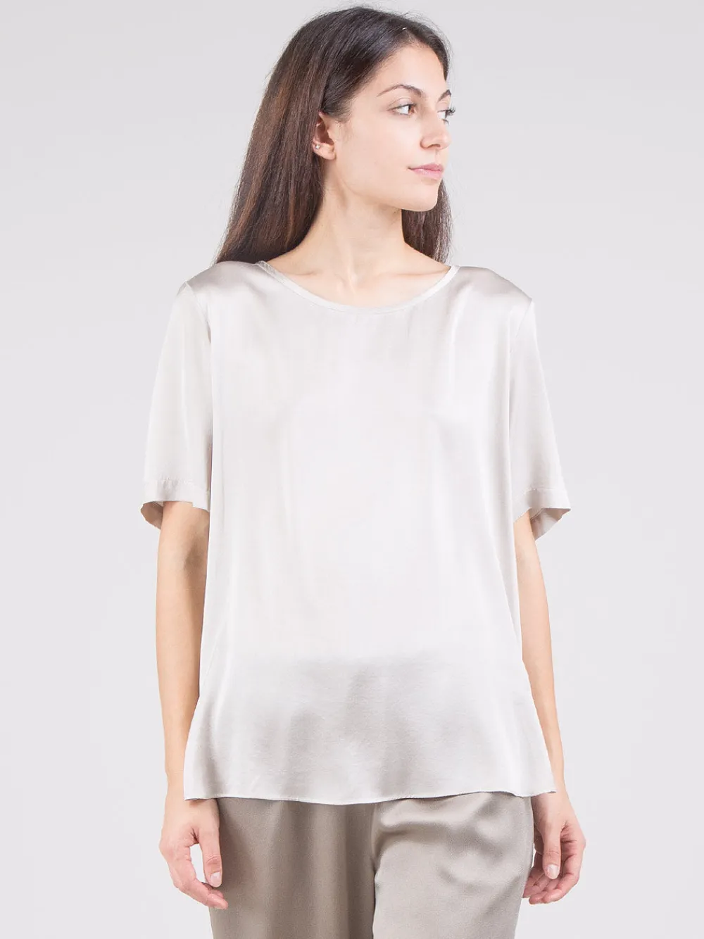 T-shirt in seta | ANTONELLI FIRENZE New